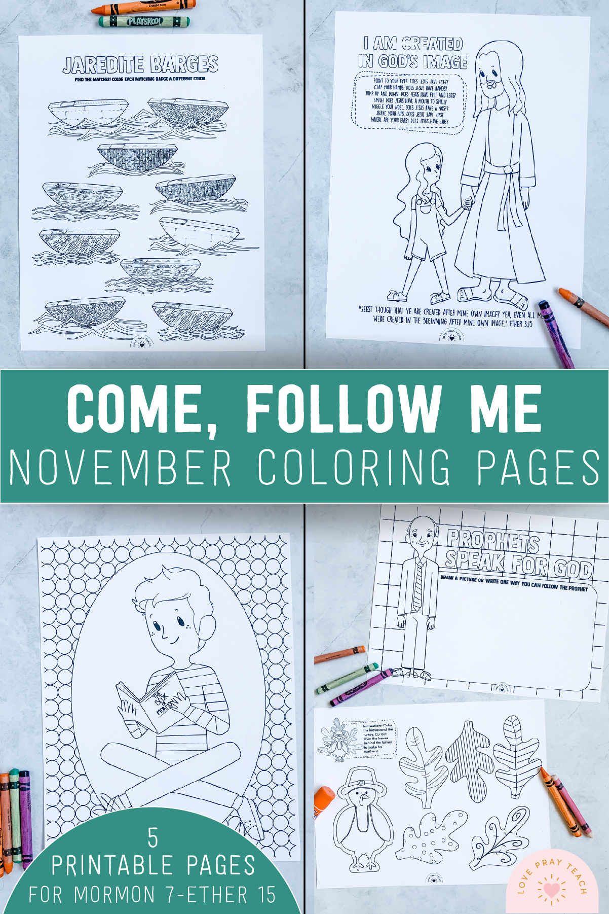 Come, Follow Me Coloring Pages